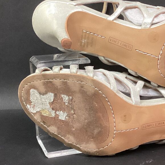 Vince Camuto VC-Paxton Women's 6.5(M) Earl Grey Powered Glitz Stiletto Heels - Picture 8 of 11